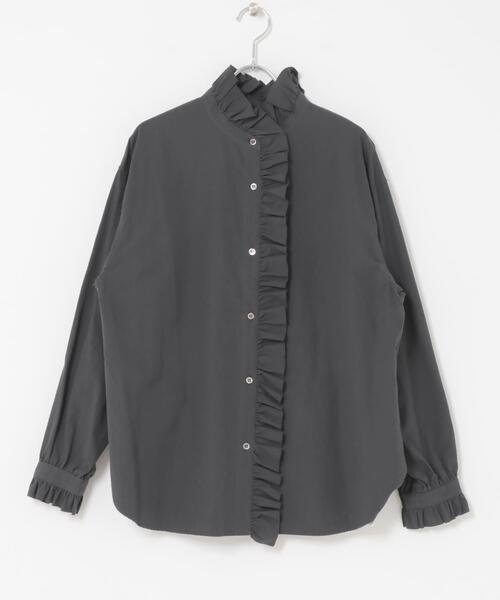 かぐれ ブラウス シャツ Ruffle collar shirt レディース : ZOZOTOWN