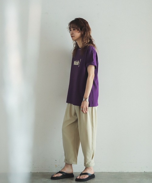 「FIL DE FER」 クロップドパンツ FREE ベージュ レディース_画像3