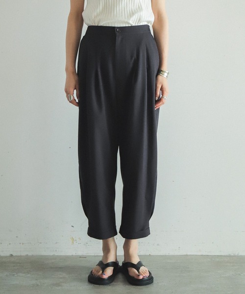 「FIL DE FER」 クロップドパンツ FREE ベージュ レディース_画像7