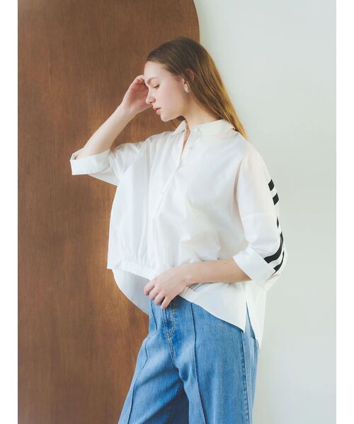 「Editt by YECCA VECCA」 7分袖シャツ FREE ベージュ レディース_画像7