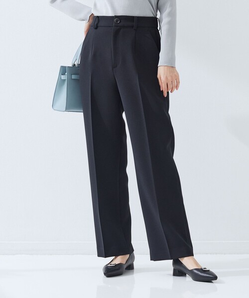 パンツ 「size SHORT/TALLあり」Daily Chic セミフレア パンツ レディースの画像