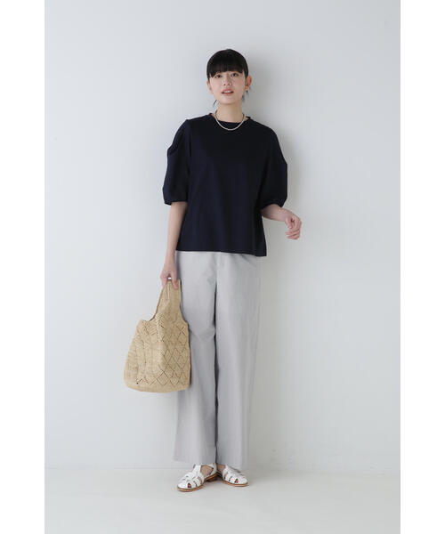 「human woman」 パンツ LARGE チャコールグレー レディース_画像3