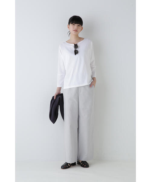 「human woman」 パンツ LARGE チャコールグレー レディース_画像7