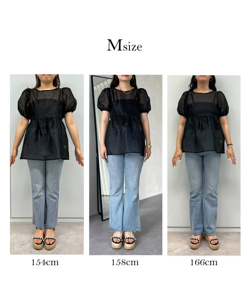「prose verse」 半袖ブラウス MEDIUM ブラック レディース_画像2