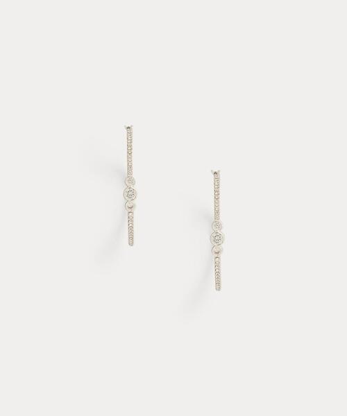 louren フープピアス シルバー LAUREN RALPH LAUREN（ローレン ラルフローレン） ピアス パヴェ
