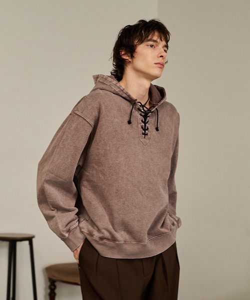 Forte パーカー Washed Deck Hoodie/ウォッシュドダックフーディ