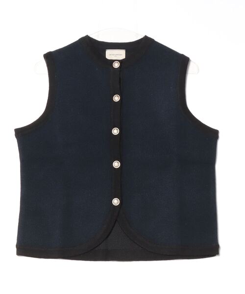 UNITED ARROWS」 ニットベスト FREE ネイビー レディース セール