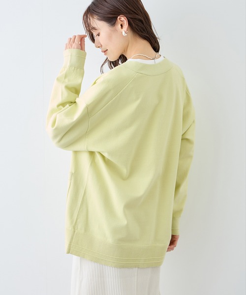 (美品)【TOGAトーガ】長袖カーディガン ベビーイエロー レディース メンズ ROPE' PICNIC（ロペ ピクニック） カーディガン Vネックミドル丈