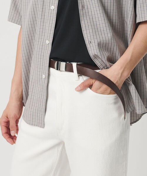 UNITED ARROWS メンズベルト BEAUTY＆YOUTH UNITED ARROWS ベルト 「Dhal」GI レザー ベルト 25mm