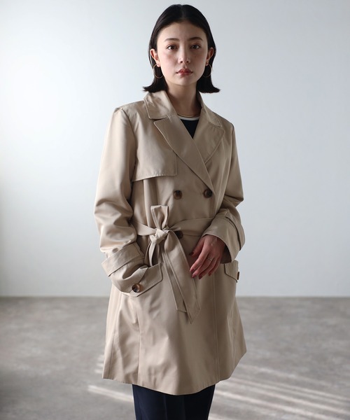 「RIRIYANO」 トレンチコート - ライトベージュ レディース_画像5