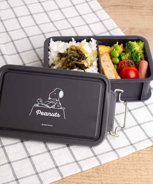 PEANUTS 弁当箱 「PEANUTS/ピーナッツ」スヌーピー ブラックシリーズ