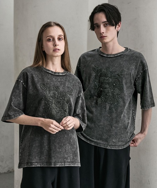 CLEL（クレイル） tシャツ 「CLEL」Embroidered Design Short Sleeve T