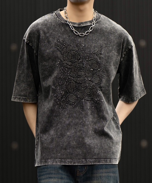 CLEL（クレイル） tシャツ 「CLEL」Embroidered Design Short Sleeve T