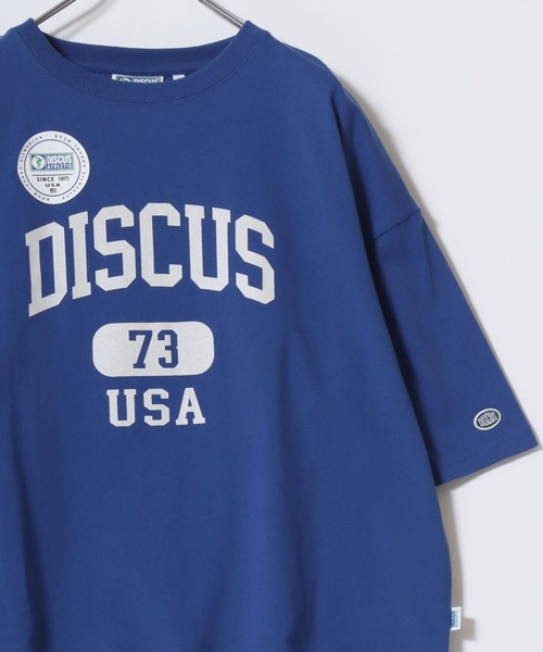 DISCUS tシャツ 2026SS DISCUS/ディスカス カレッジロゴ ワンポイント 