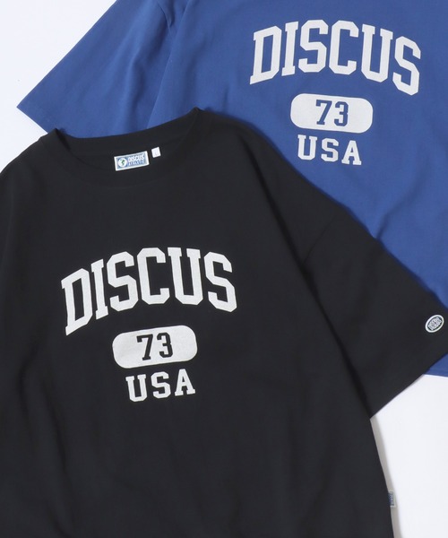 DISCUS tシャツ 2026SS DISCUS/ディスカス カレッジロゴ ワンポイント 