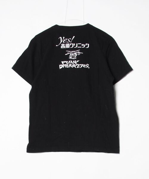 「PUNK DRUNKERS」 半袖Tシャツ「高須クリニックコラボ」 M ブラック メンズ_画像2