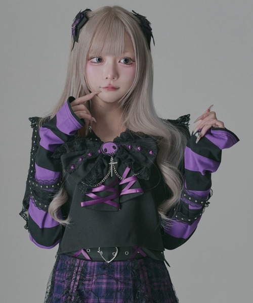 DearMyLove ブラウス シャツ 「クロミ×DML」クモレースセーラー