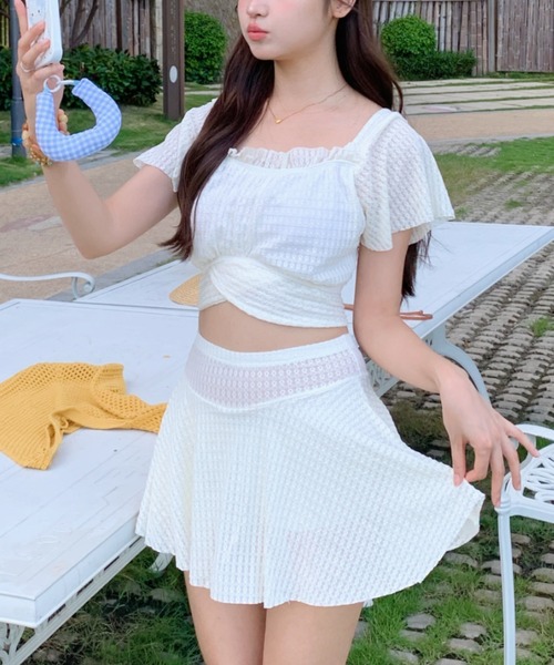 CLEA 水着 体型カバー 「上下セット」体系カバーアソートスイムウェア