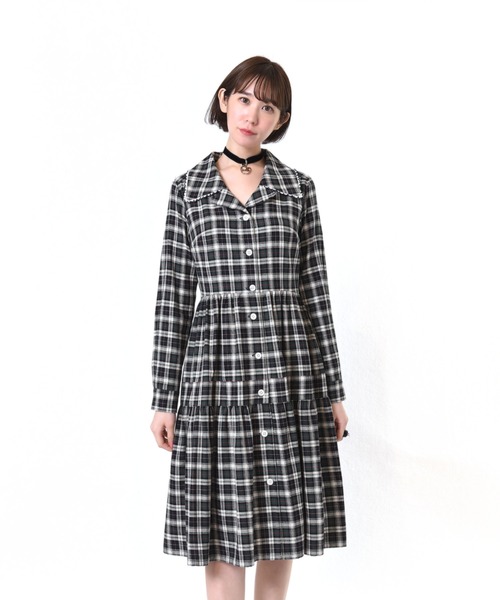 「MILK」 シャツワンピース - ブラウン レディース_画像2