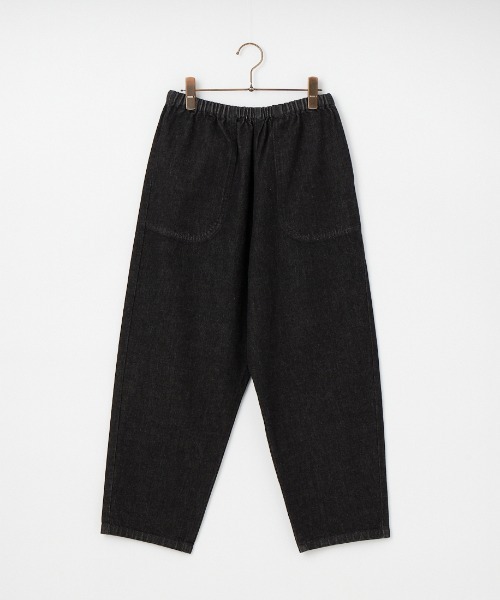 DANTON | ブラックデニム イージーパンツ WOMEN 36 Danton（ダントン） イージーパンツ 36 ブラック レディース