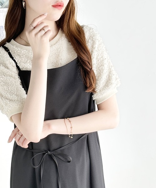 「mily bilet」 半袖カットソー LARGE アイボリー レディース_画像5