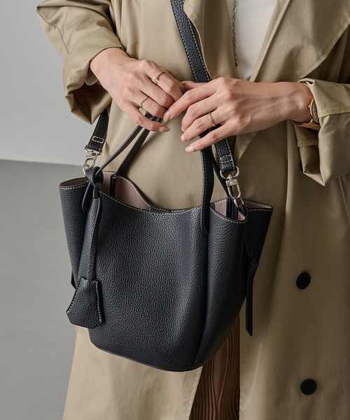 cache cache（カシュカシュ） トートバッグ 「cache cache」2WAYシボ合