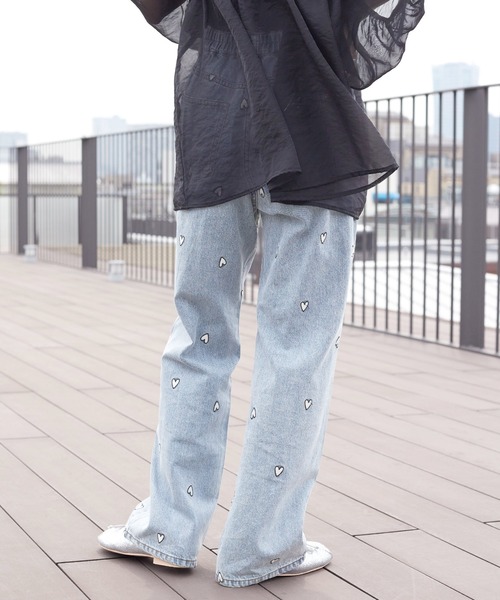 「w closet」 デニムパンツ FREE ブルー レディース_画像4