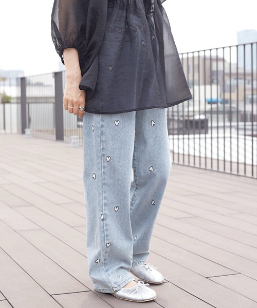 「w closet」 デニムパンツ FREE ブルー レディース_画像9