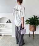 tシャツ オーバーサイズロゴプリントTシャツ ...の詳細画像4