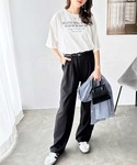 tシャツ オーバーサイズロゴプリントTシャツ ...の詳細画像2
