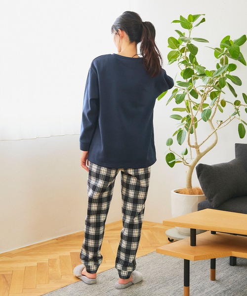 【puquiさま専用】コート＆スウェット上下セット パジャマ ルームウェア 「LAFUKU/ラフク」裏起毛スウェット
