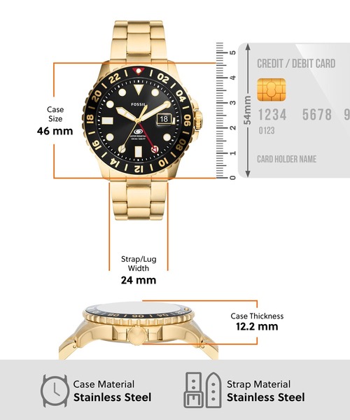 FOSSIL 腕時計 フォッシル メンズ アナログ ステンレス FS5990