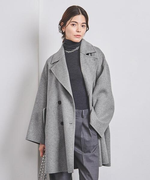 専用■ユナイテッドアローズ■リバー ミドル テーラード ピーコート UNITED ARROWS コート ピーコート リバー ミドル テーラード