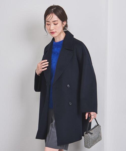 専用■ユナイテッドアローズ■リバー ミドル テーラード ピーコート UNITED ARROWS コート ピーコート リバー ミドル テーラード