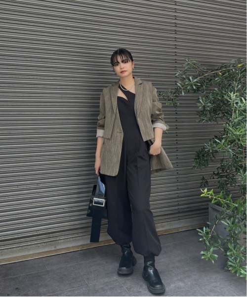Ameri（アメリ） サロペット オーバーオール ONE SIDE SHOULDER
