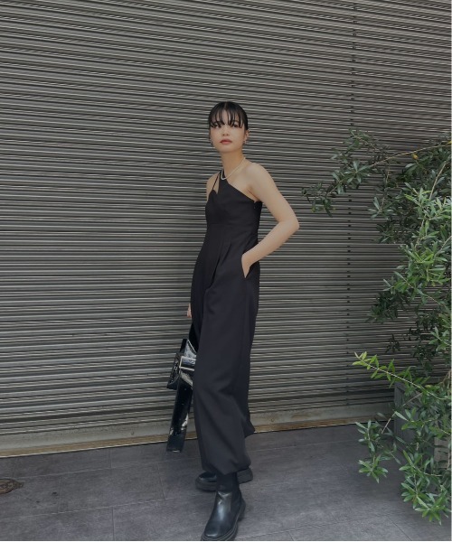サロペット・オーバーオール・オールインワン ameri vintage ONE SIDE SHOULDER ROMPERS Ameri（アメリ） サロペット オーバーオール ONE SIDE SHOULDER