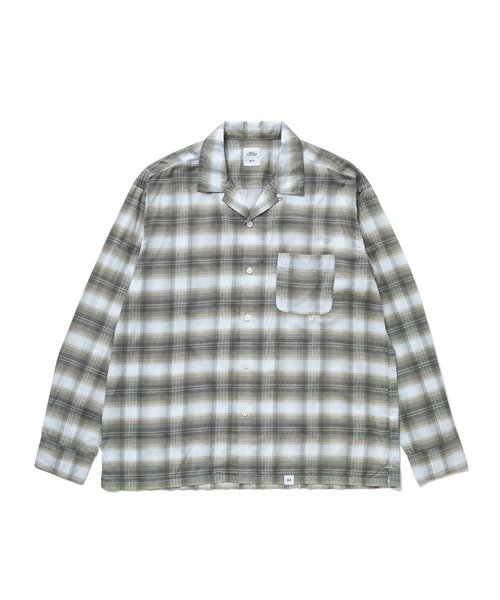 BEDWIN & THE HEARTBREAKERS N°3 ボタンアップシャツ BEDWIN & THE HEARTBREAKERS L/S OPEN COLLAR JACQ