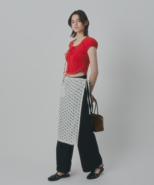GIUNON ribbon wrap skirt / リボン巻きスカート