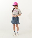tシャツ デビラボ ガールズ プリント半袖Tシ...の詳細画像1