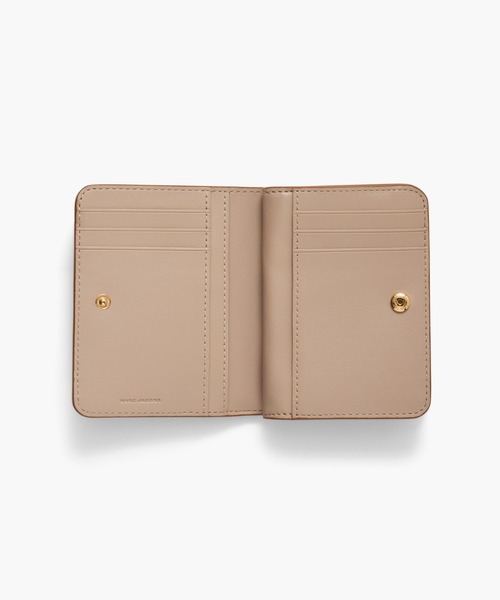 MARC JACOBS 財布 THE LEATHER COVERED J MINI COMPACT WALLET