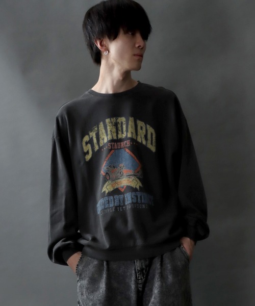 リーナクチュール クラウンベアBigシルエットスウェット RODEO CROWNS WIDE BOWL | ピグメントダンボールフーディ