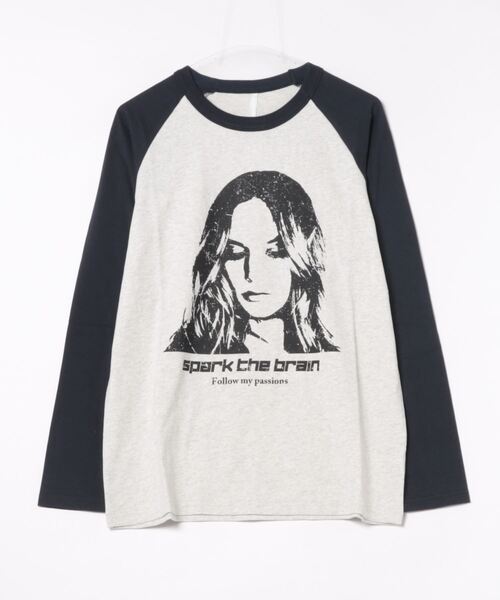 THISIS tシャツ メンズライク プリントラグラン Tシャツ レディース