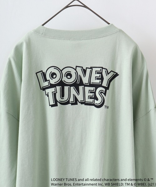 トゥウィーティー tシャツ TWEETY転写プリントオーバーサイズT