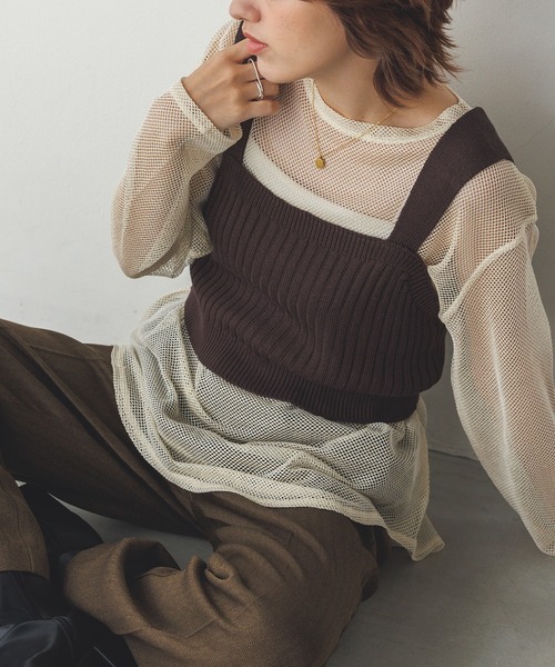 ベスト ジレ ZIPニットビスチェ レディース hunch ベスト ジレ ニットビスチェ レディース : ZOZOTOWN Yahoo