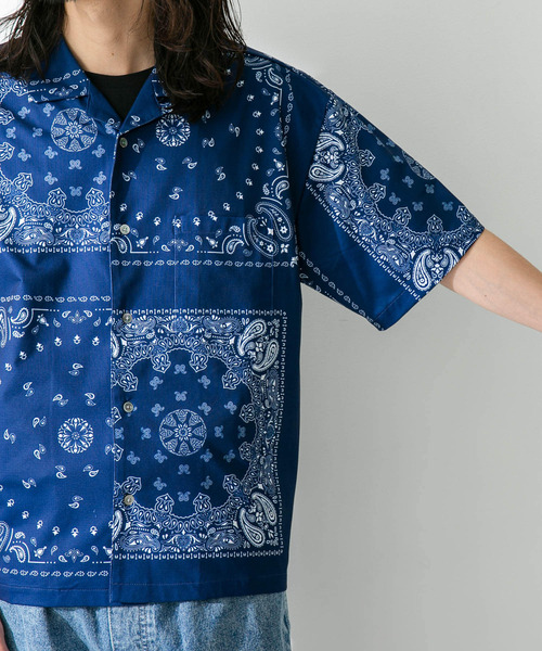 URBAN RESEARCHショートシャツ URBAN RESEARCH ブラウス シャツ ハーフスリーブタックショート