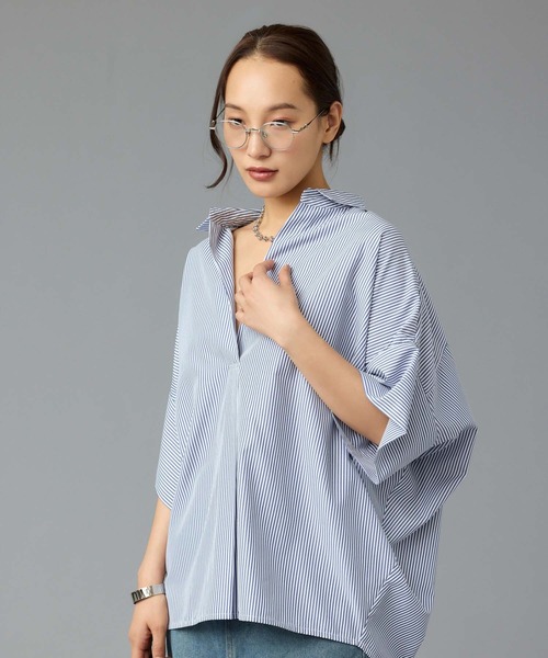 シーン商品ページ Edit Sheen ブラウス シャツ ビッグシルエットスキッパーシャツ
