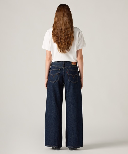 FEELS. ワイドデニムパンツ インディゴ Levi's（リーバイス） ワイドパンツ ジーンズ デニム デニムパンツ 94