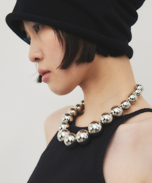 HANNE ネックレス BIGボールネックレス レディース : ZOZOTOWN Yahoo