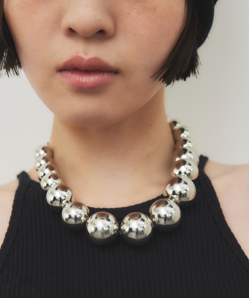 HANNE ネックレス BIGボールネックレス レディース : ZOZOTOWN Yahoo