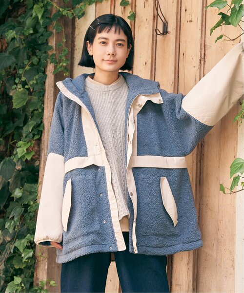 LBC（エルビーシー） ブルゾン ジャンバー ボアナイロンフードミドル